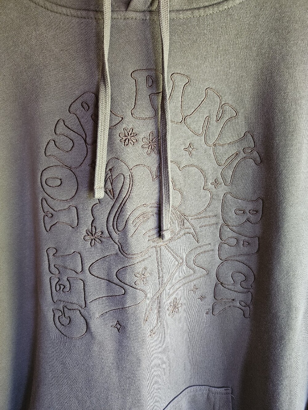 NWOT LINDSEY GURK'S "GET YOUR PINK BACK" CLAY BROWN HOODIE SIZE XL
